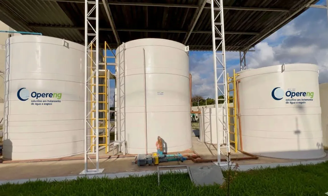 Equipe técnica Opereng em estação de tratamento